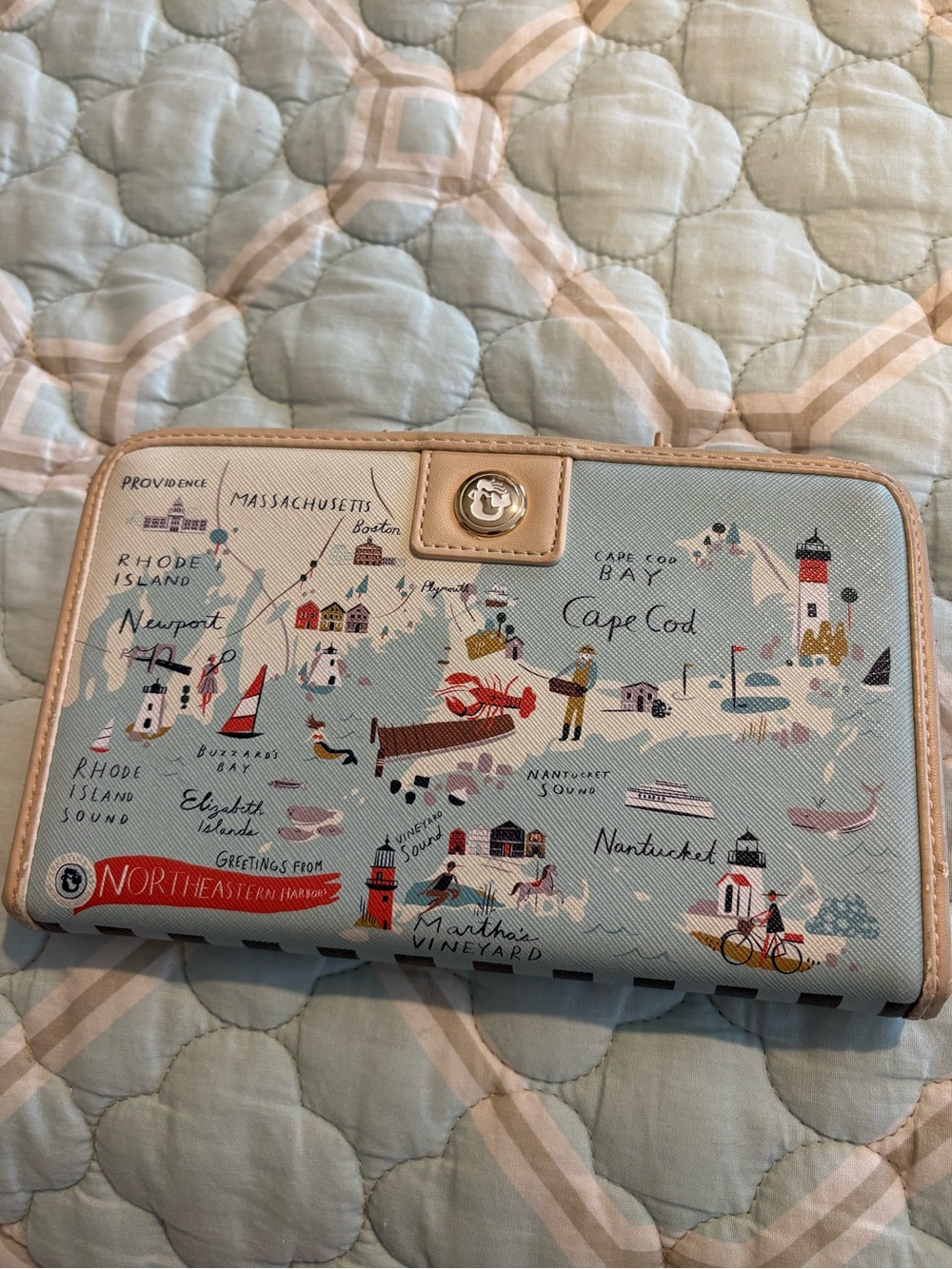 Spartina 449 Northeastern Harbors Snap Wallet